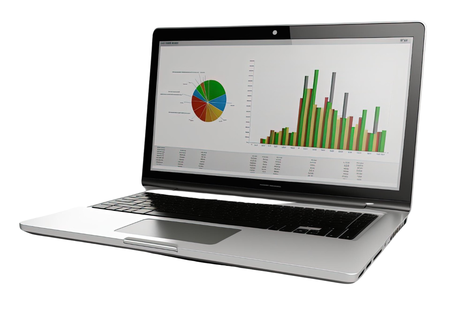 chart illustration laptop screen white background generative ai removebg Leading Marketing Agency in Dubai, UAE